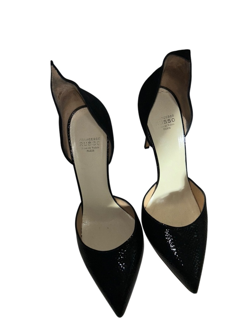 Francisco Russo ITALY stiletto high very cool deconstructed heel pumps shoes 6.5